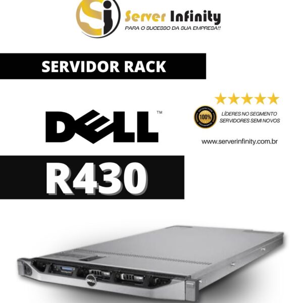 Servidor Dell PowerEdge R430 Rack 1U – 13ª Geração