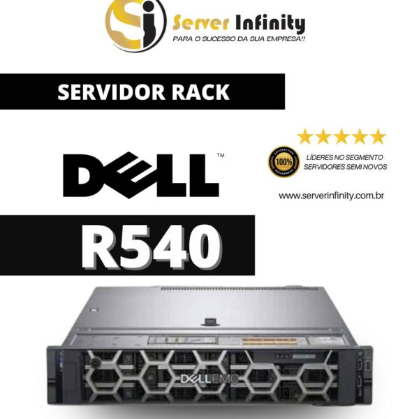Servidor Dell PowerEdge R540 Rack 2U – 14ª Geração