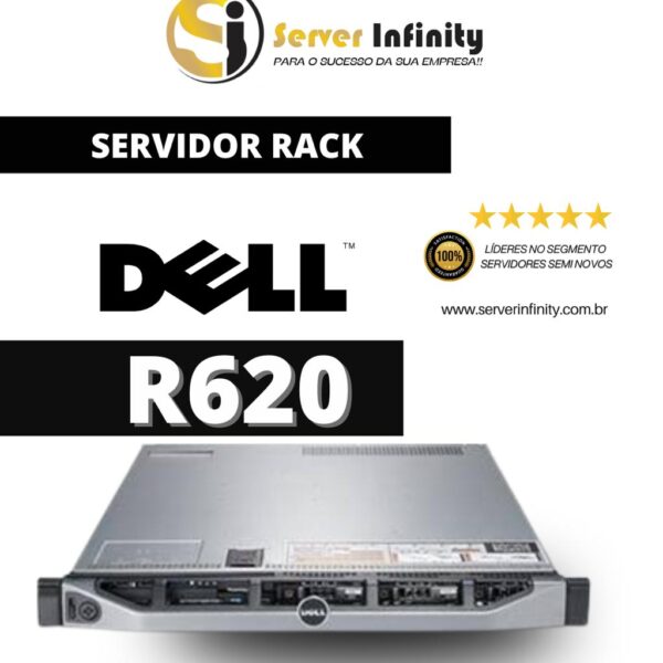 Servidor Dell PowerEdge R620 Rack 1U – 12ª Geração