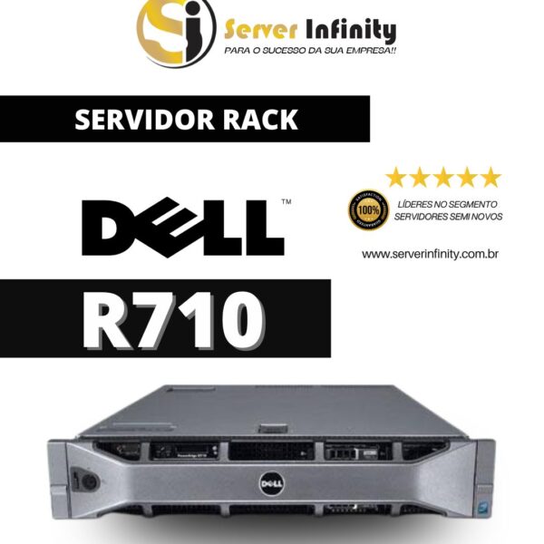 Servidor Dell PowerEdge R710 Rack 2U – 11ª Geração