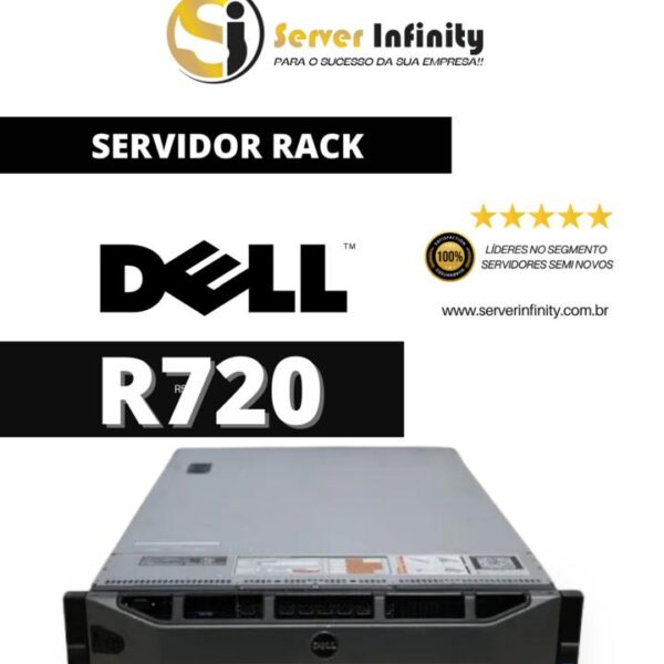 Servidor Dell PowerEdge R720 Rack 2U – 12ª Geração