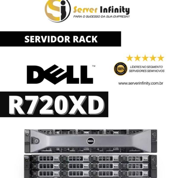 Servidor Dell PowerEdge R720xd Rack 2U – 12ª Geração