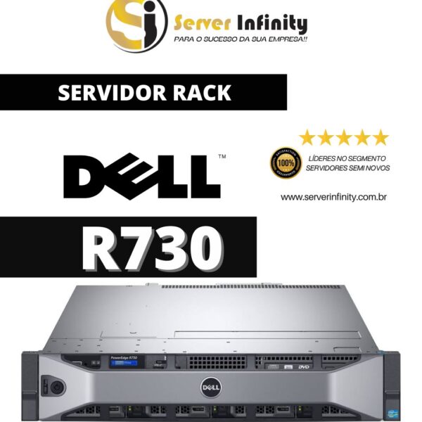 Servidor Dell PowerEdge R730 Rack 2U – 13ª Geração