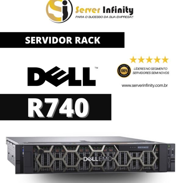 Servidor Dell PowerEdge R740 Rack 2U – 14ª Geração