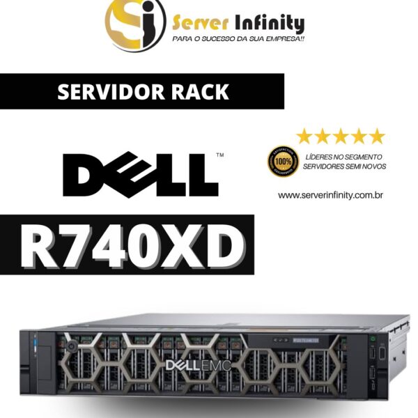 Servidor Dell PowerEdge R740xd Rack 2U – 14ª Geração