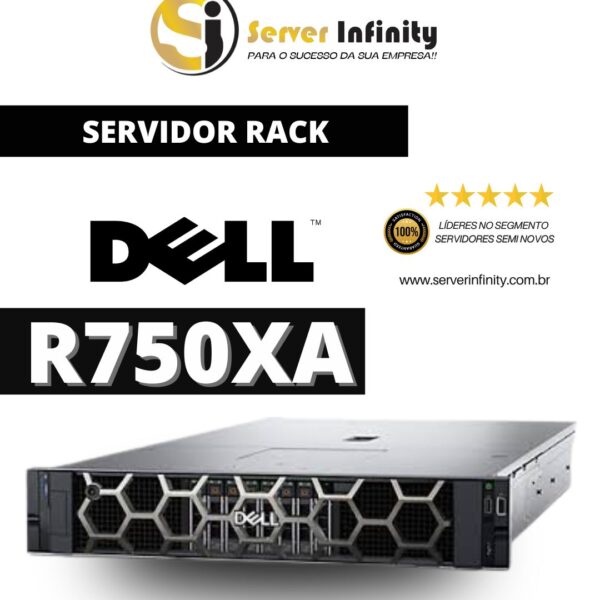 Servidor Dell PowerEdge R750xa Rack 2U – 15ª Geração