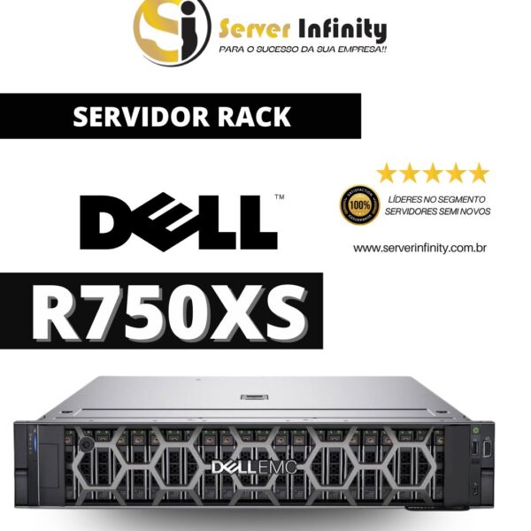 Servidor Dell PowerEdge R750xs Rack 2U – 15ª Geração