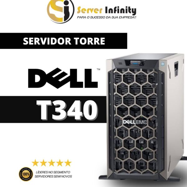 Servidor Dell PowerEdge T340 Torre – 14ª Geração