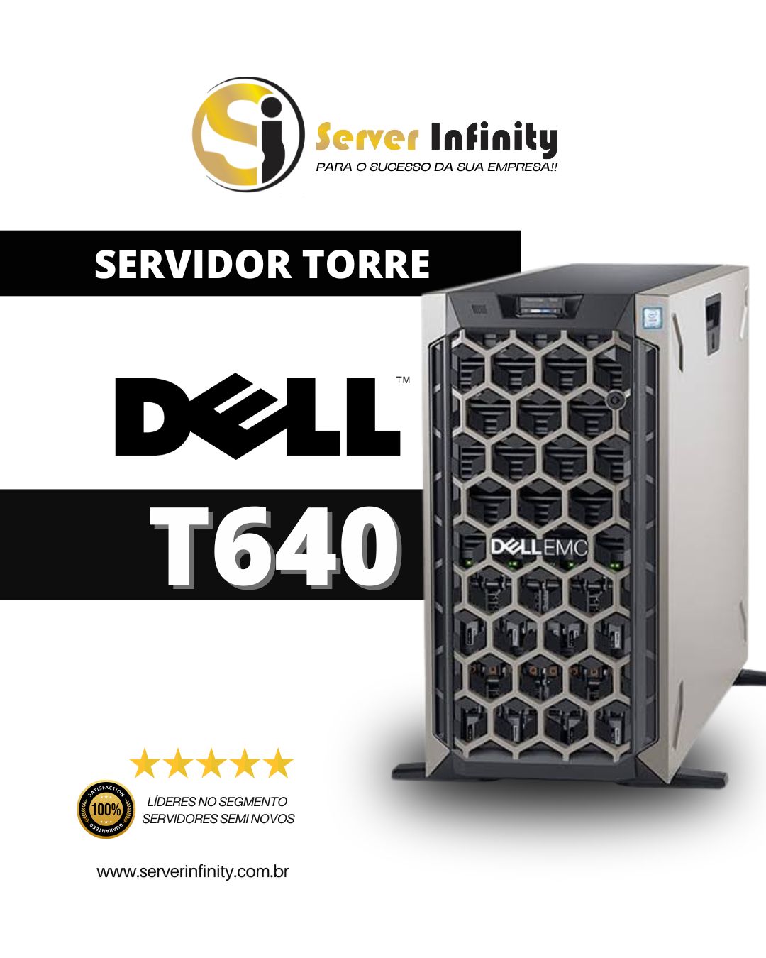 Servidor Dell PowerEdge T640 Torre – 14ª Geração