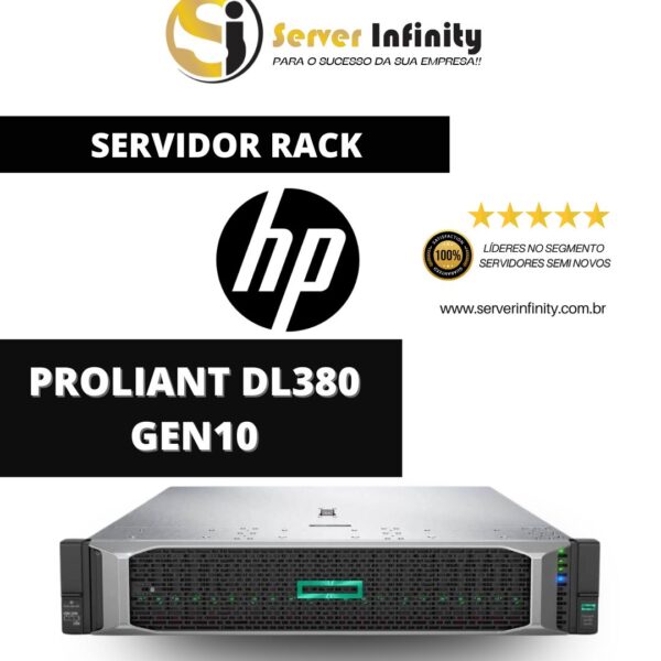 Servidor HPE ProLiant DL380 Gen10 – Rack 2U