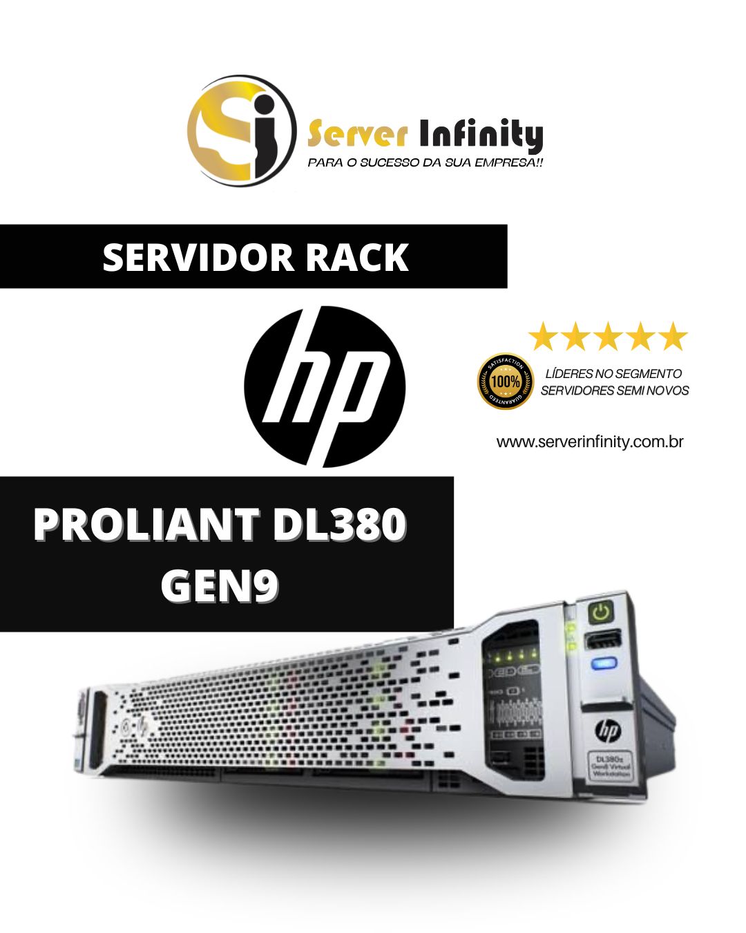 Servidor HPE ProLiant DL380 Gen9 – Rack 2U