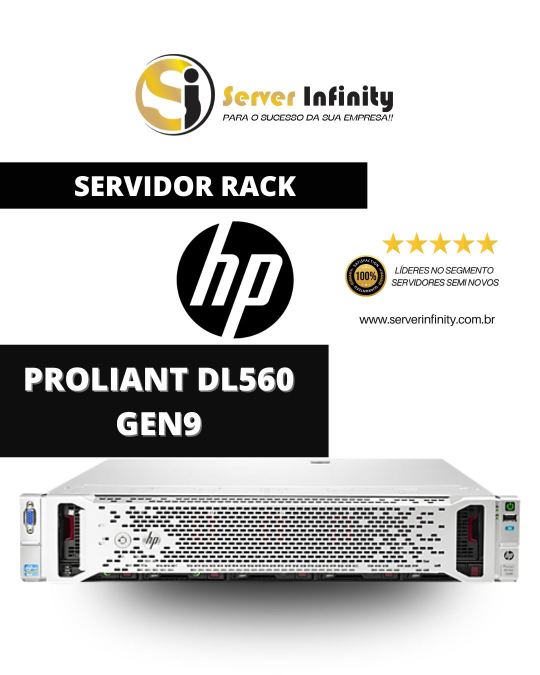 Servidor HPE ProLiant DL560 Gen9 – Rack 2U